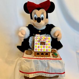 VTG Telco 1996 Disney Minnie Mouse Gingerbread House Lighted Musical Animatronic